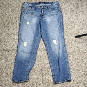 Rock & Republic Light Blue Distressed Boyfriend Jeans